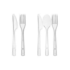 Set Posate Trasparenti